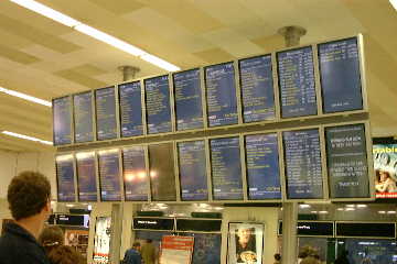 B'ham N St Departure signs