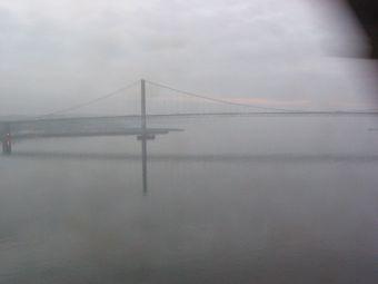 From the train just running over the Forth Bridge (3)