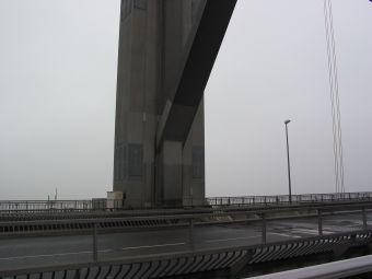 Forth Road Bridge -- south tower near the road surface