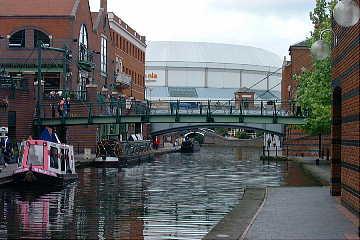 Canal near Brindley Place, Birmingham, UK