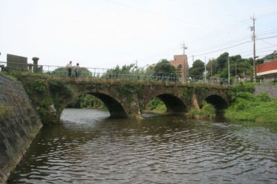 Nagao Bridge of Shirahama in Minami-boso-shi, Japan